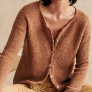 Sezane Gaspard Cardigan Camel Size XS